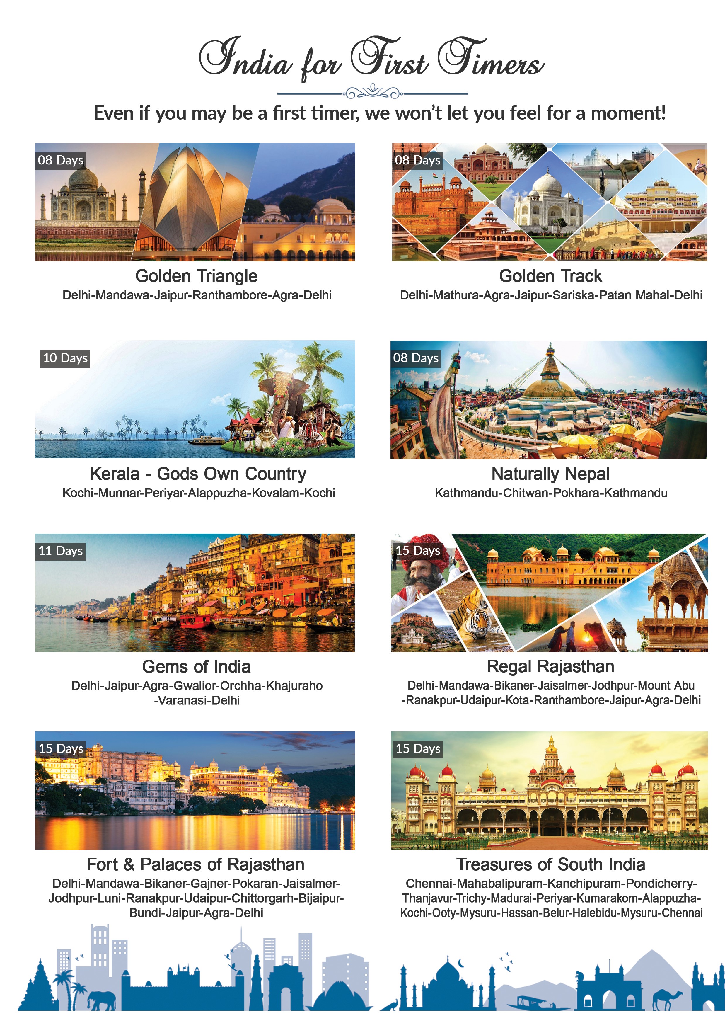 India tours for first timers