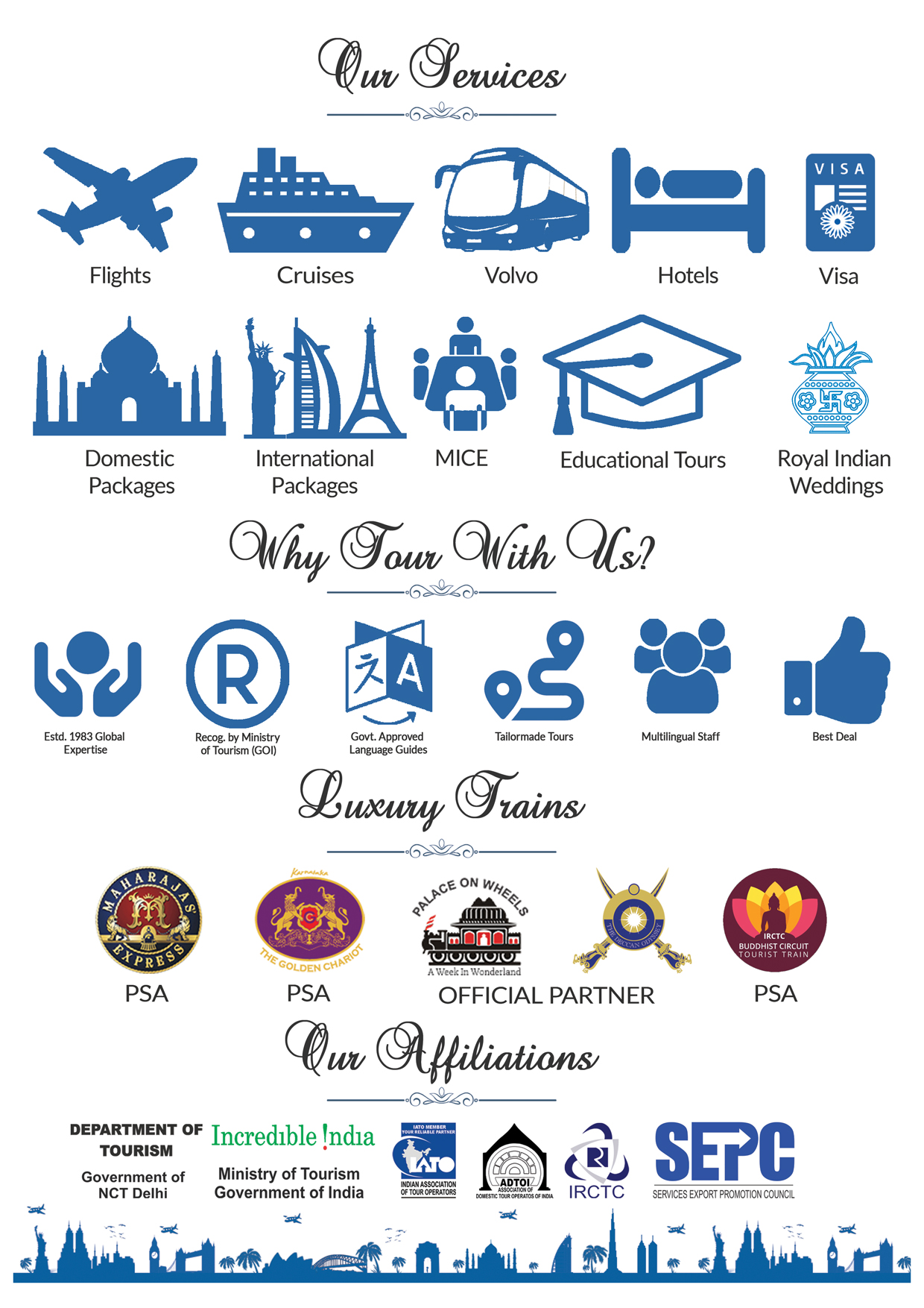 Services & Travel Affiliations